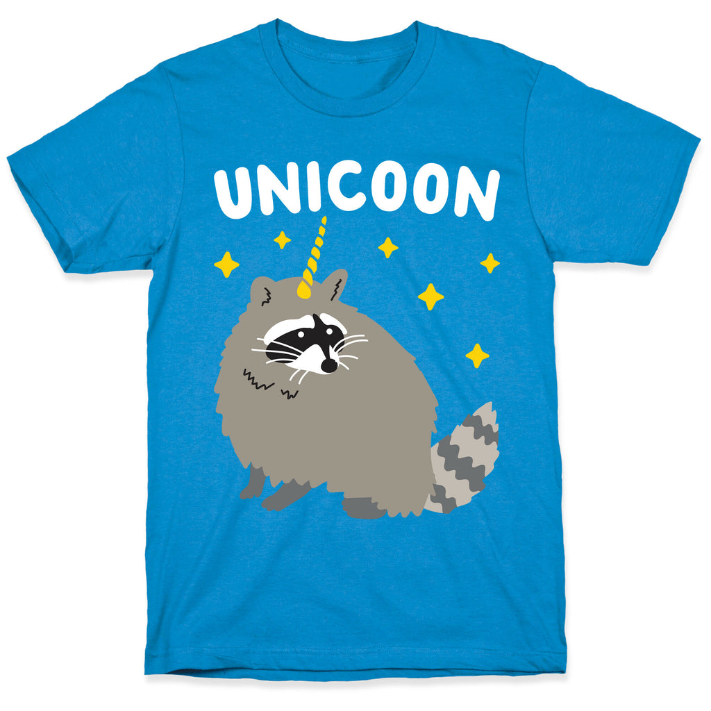 Unicoon Raccoon Unicorn  T-Shirt