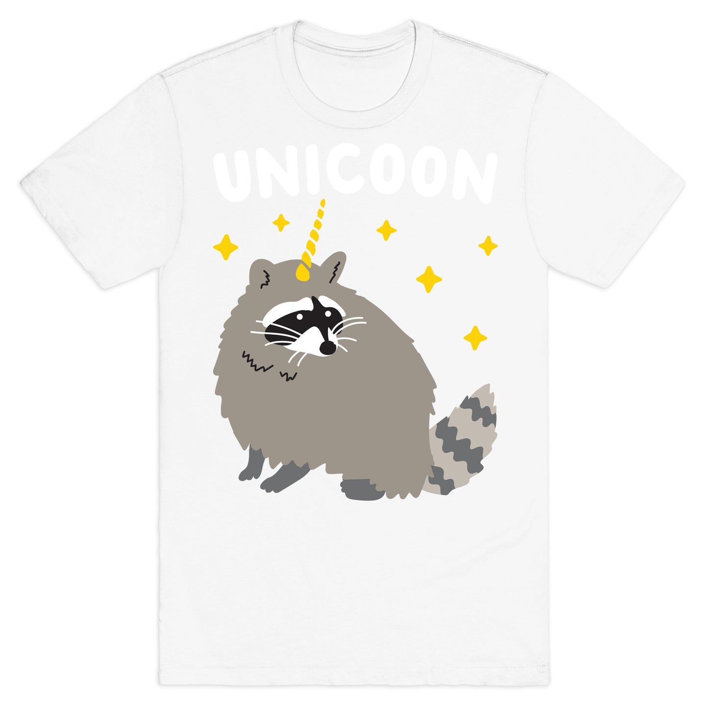 Unicoon Raccoon Unicorn  T-Shirt