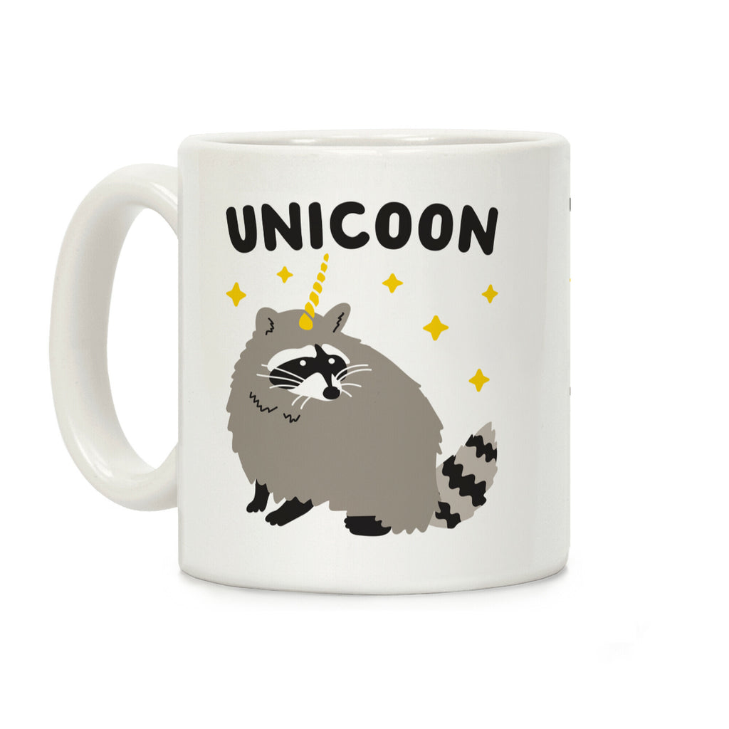 Unicoon Raccoon Unicorn Coffee Mug