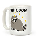 Unicoon Raccoon Unicorn Coffee Mug