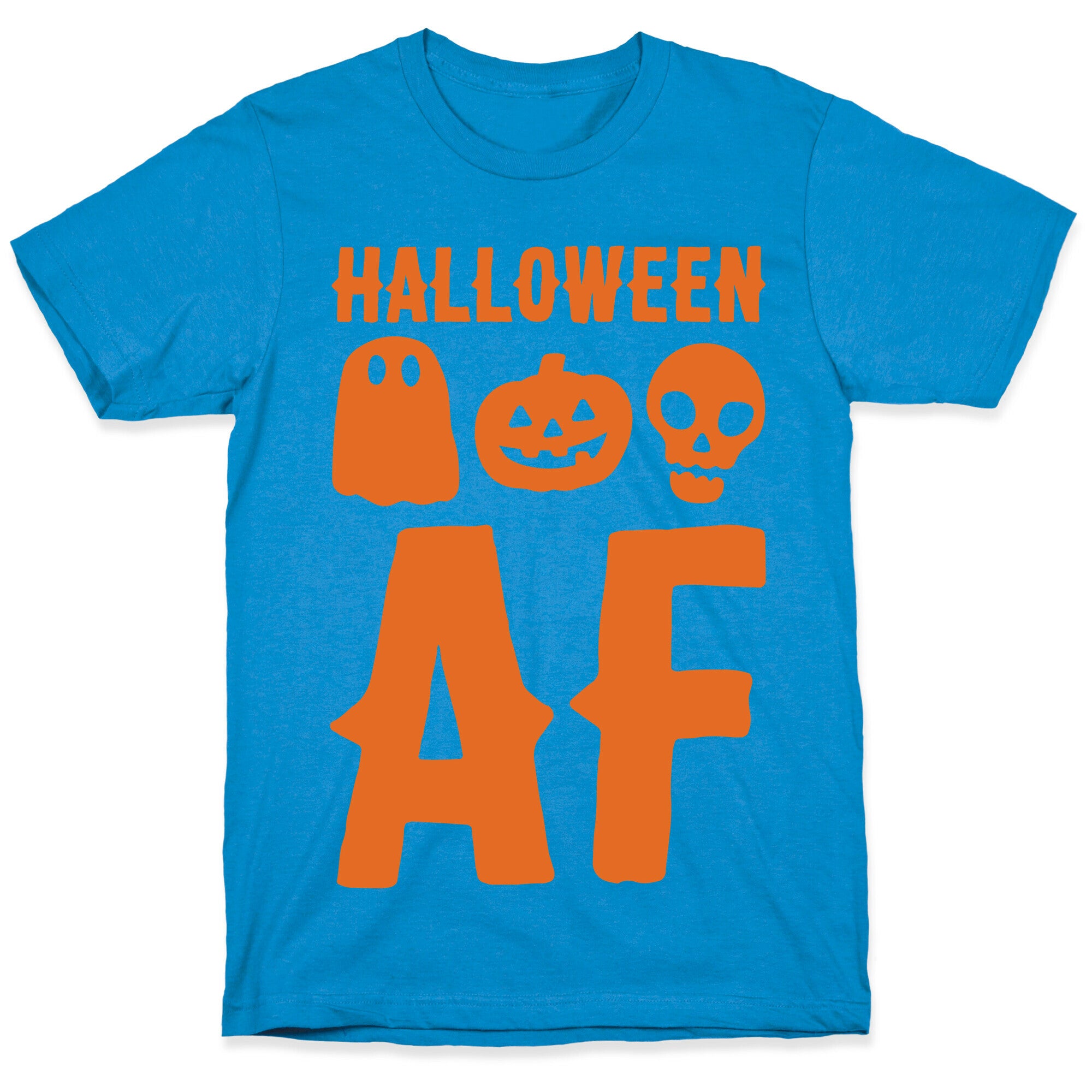 Halloween AF White Print T-Shirt