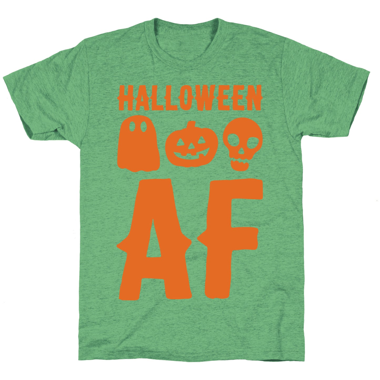 Halloween AF White Print Unisex Triblend Tee