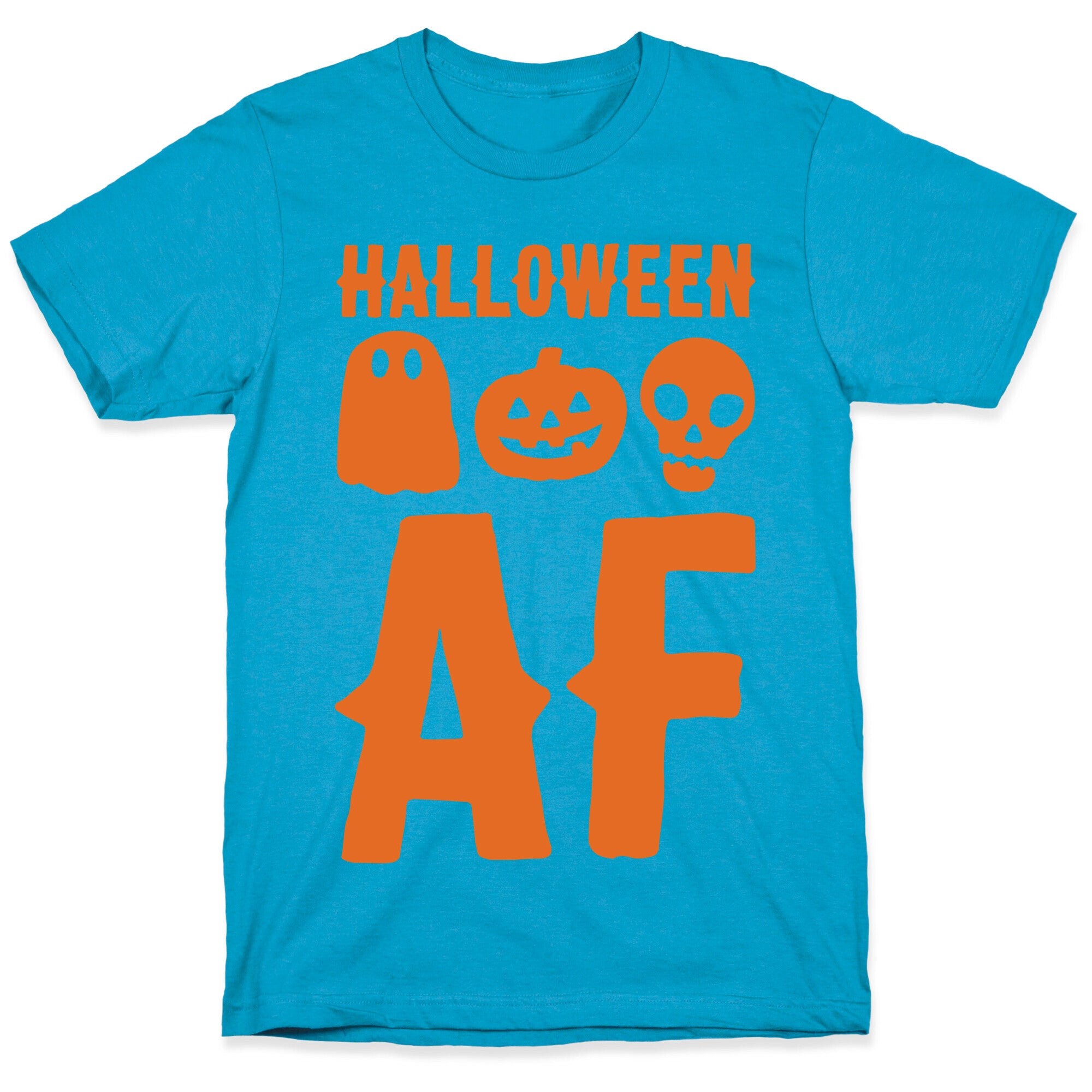 Halloween AF White Print Unisex Triblend Tee