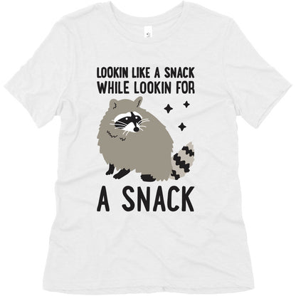 Lookin For A Snack Raccoon Women's Triblend Tee