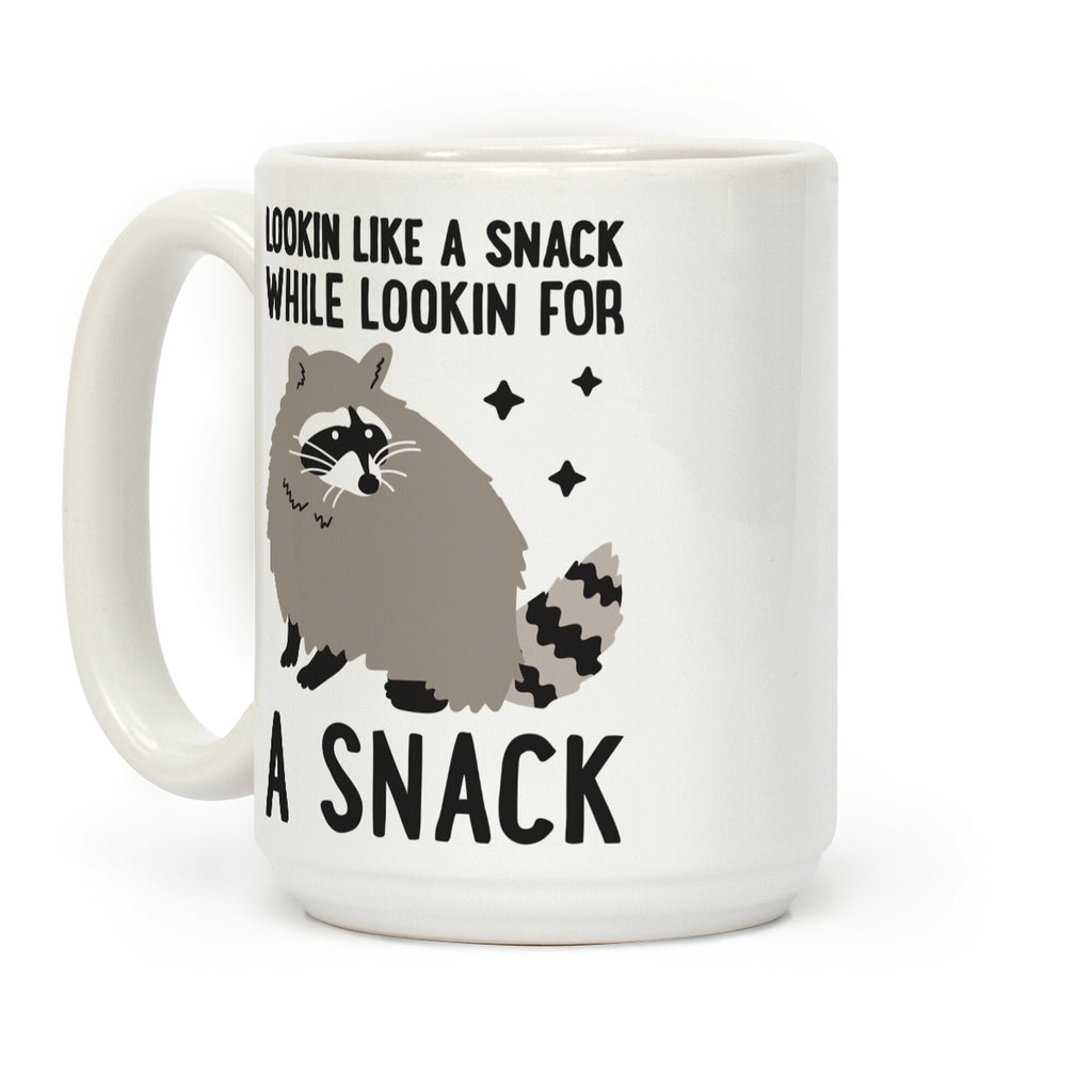 Lookin For A Snack Raccoon Coffee Mug