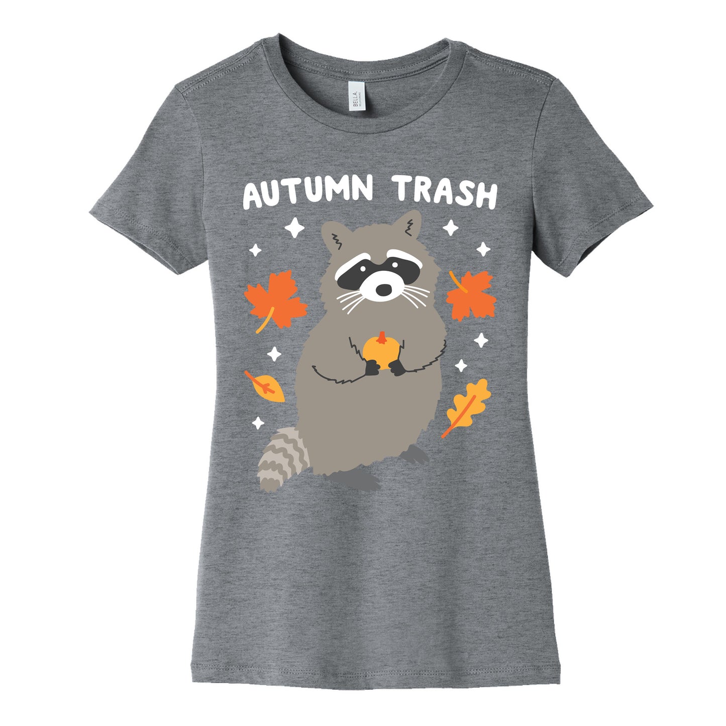 Autumn Trash Raccoon Women's Cotton Tee