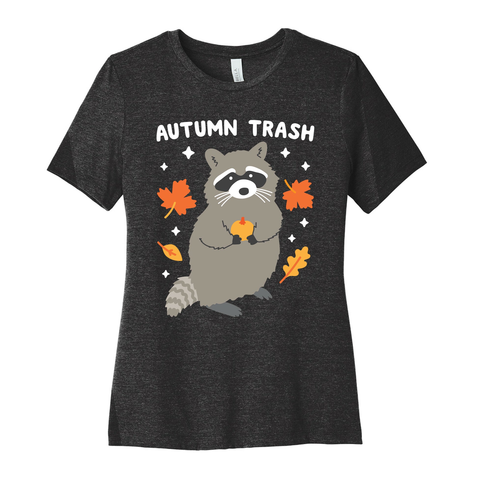 Autumn Trash Raccoon Women's Cotton Tee