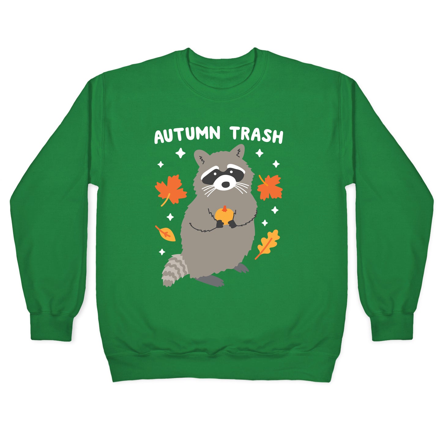 Autumn Trash Raccoon Crewneck Sweatshirt