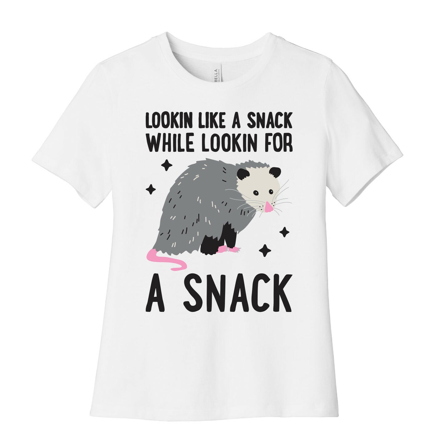 Lookin For A Snack Opossum Women's Cotton Tee