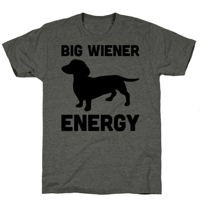 Big Wiener Energy Dachshund Unisex Triblend Tee