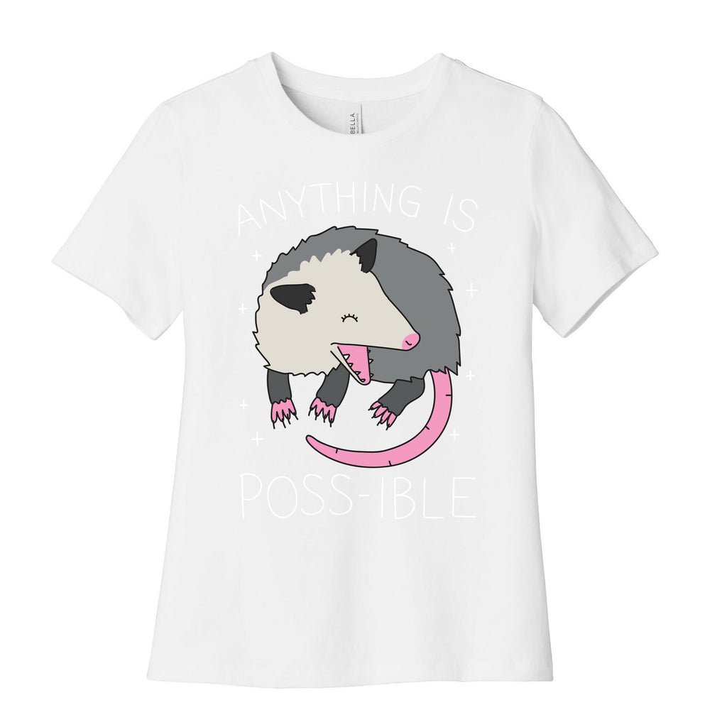 Anything Is Poss-ible Opossum Women's Cotton Tee