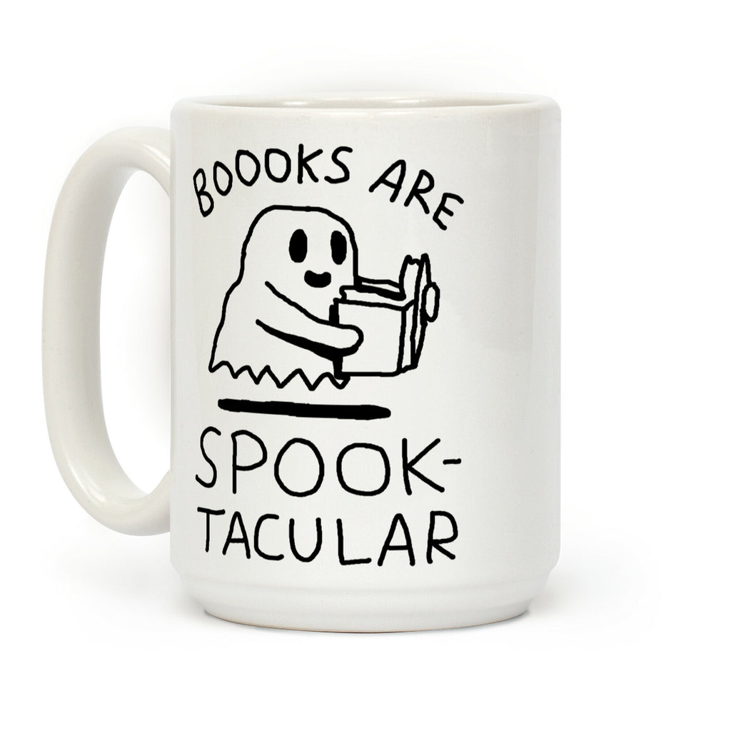 Boooks Are Spooktacular Ghost Coffee Mug