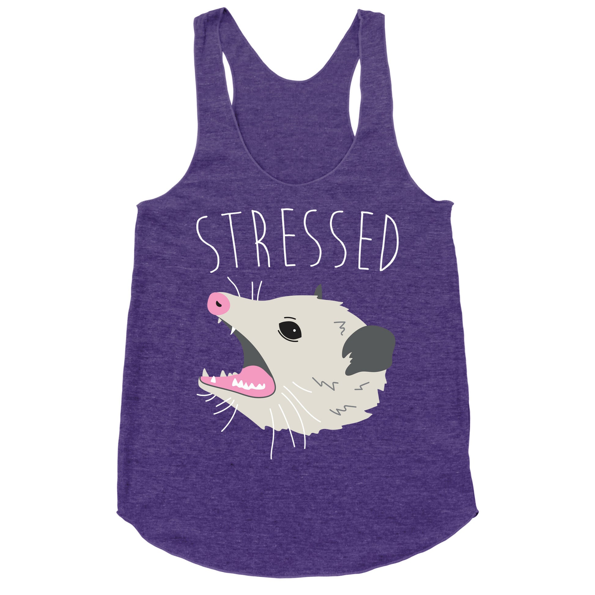 Stressed Opossum Racerback Tank