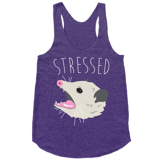Stressed Opossum Racerback Tank