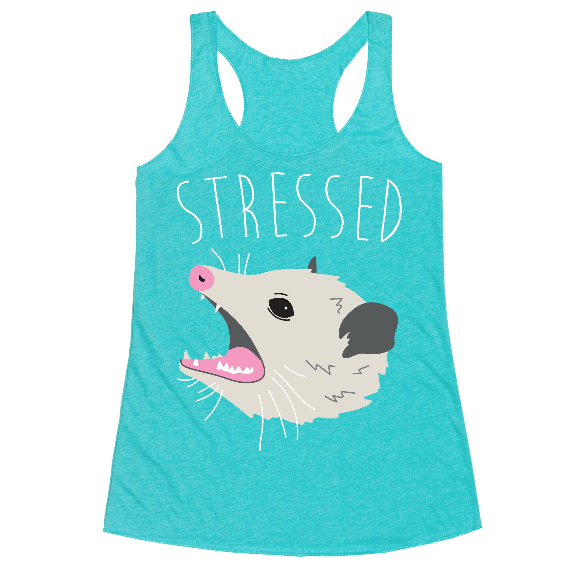 Stressed Opossum Racerback Tank