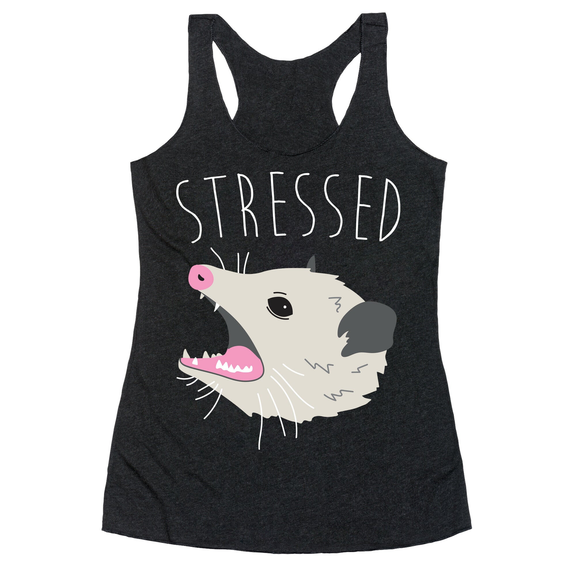 Stressed Opossum Racerback Tank