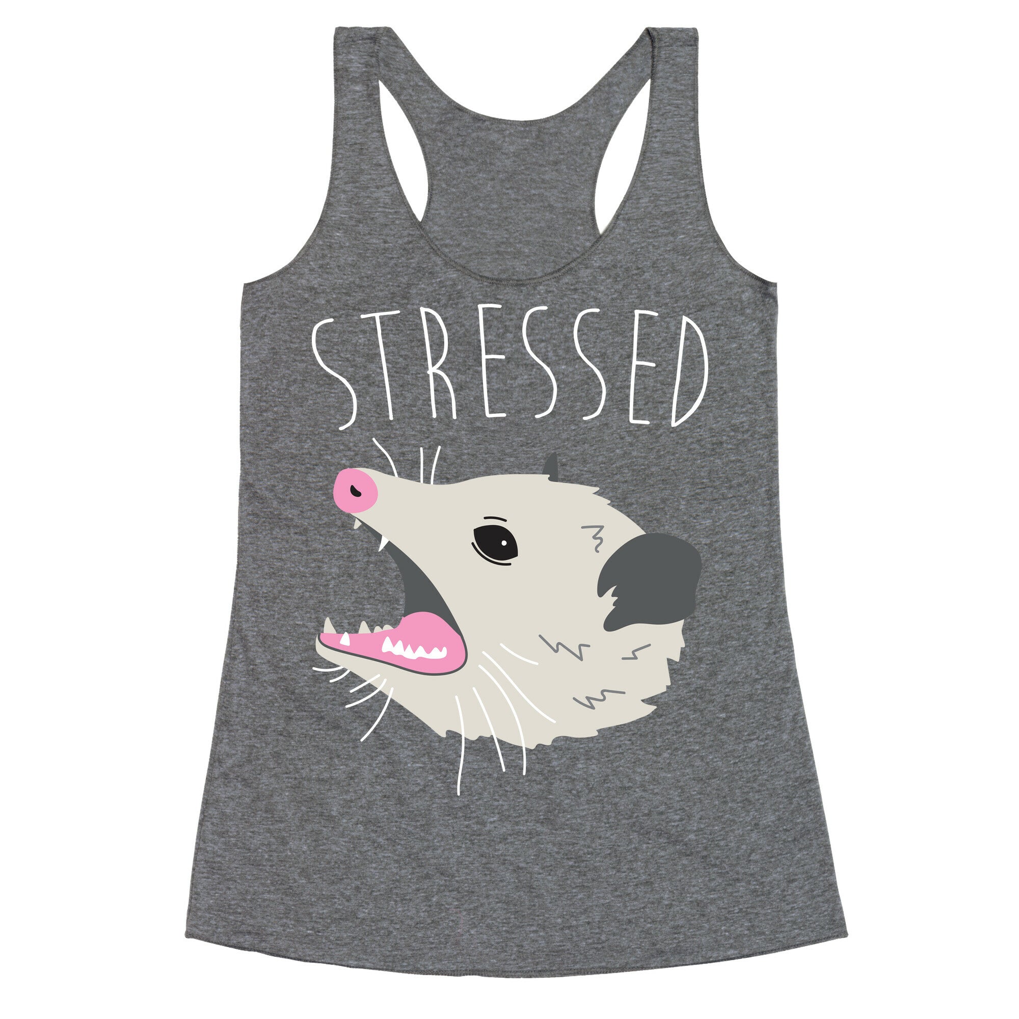 Stressed Opossum Racerback Tank