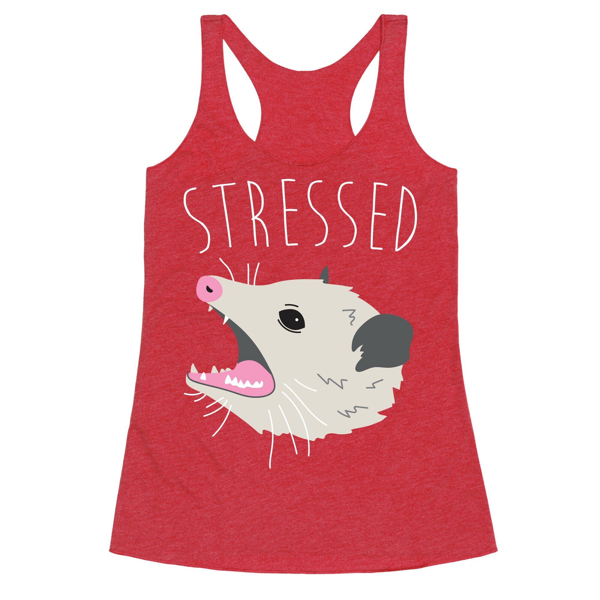Stressed Opossum Racerback Tank