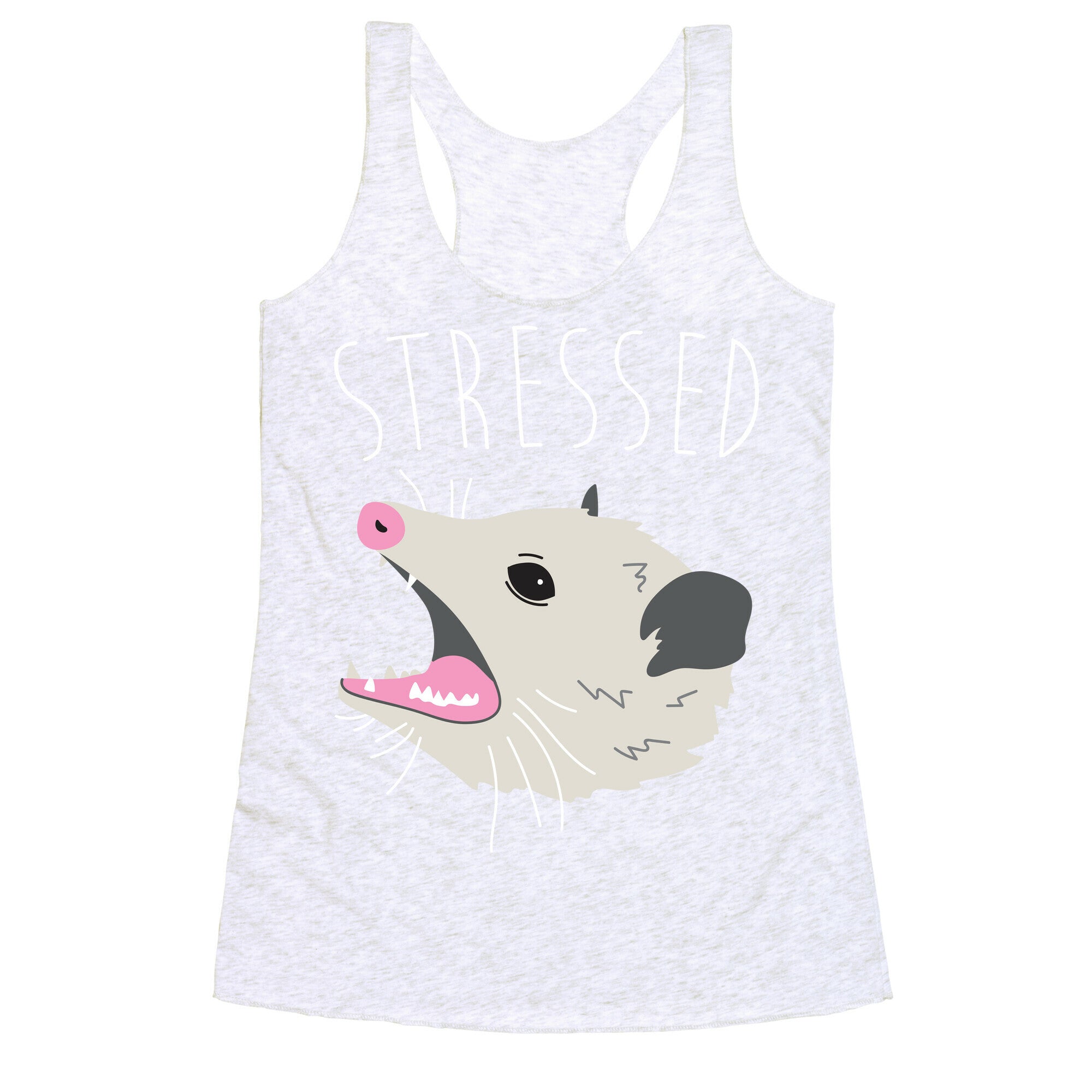 Stressed Opossum Racerback Tank