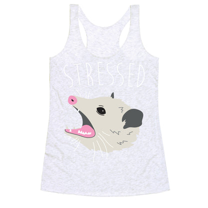 Stressed Opossum Racerback Tank