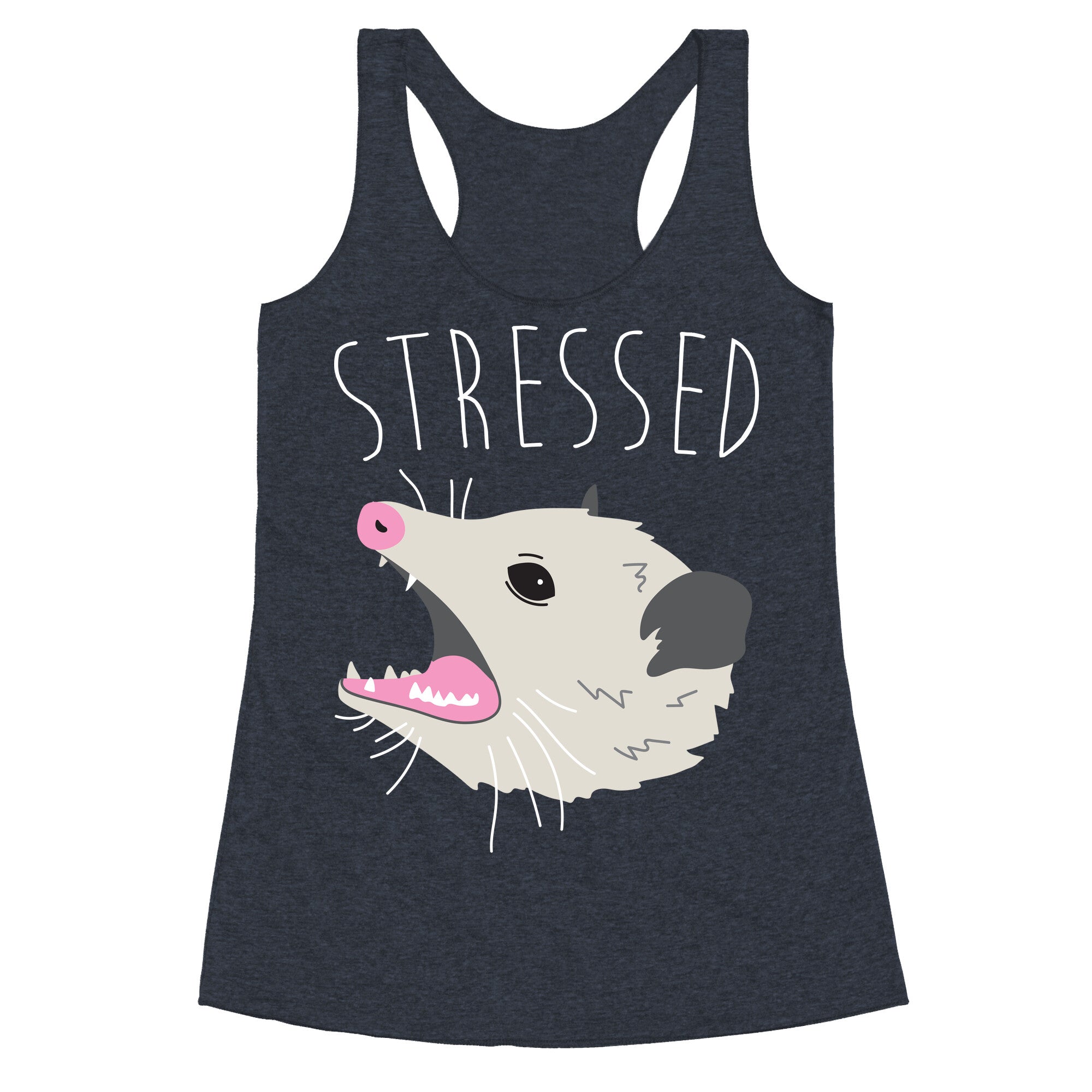 Stressed Opossum Racerback Tank