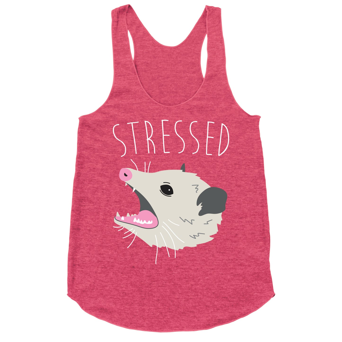 Stressed Opossum Racerback Tank