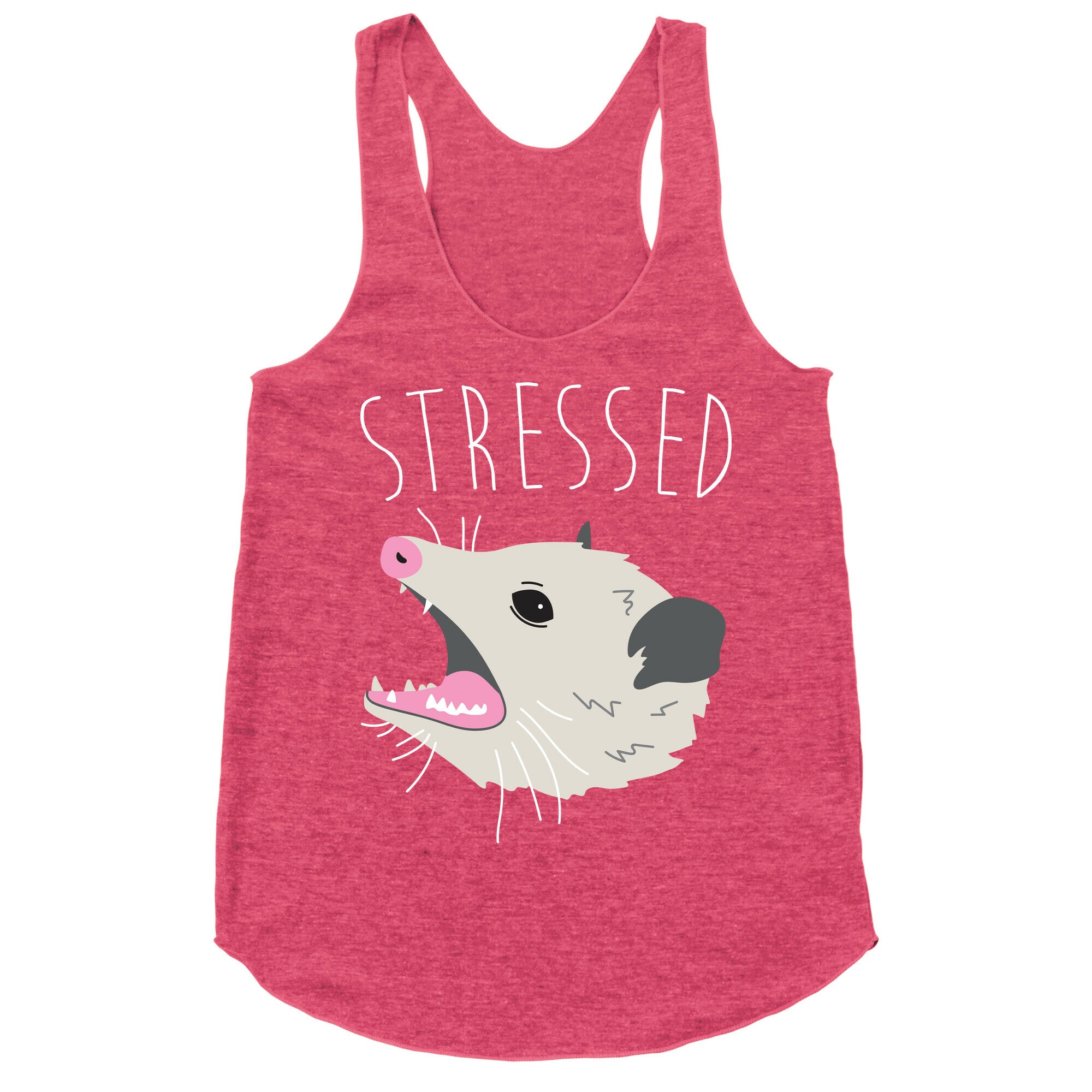 Stressed Opossum Racerback Tank