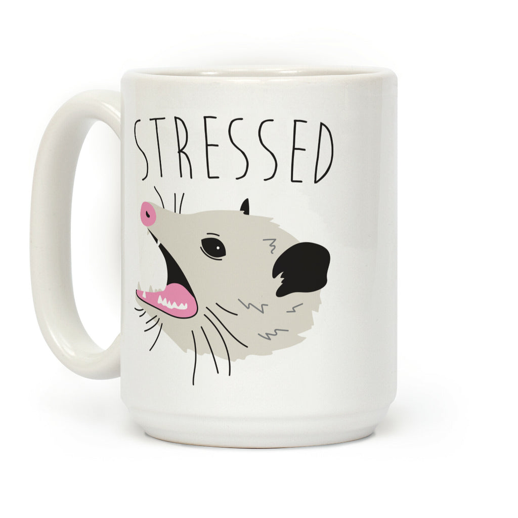 Stressed Opossum Coffee Mug