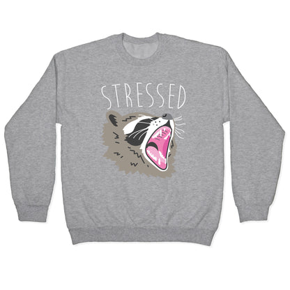Stressed Raccoon Crewneck Sweatshirt