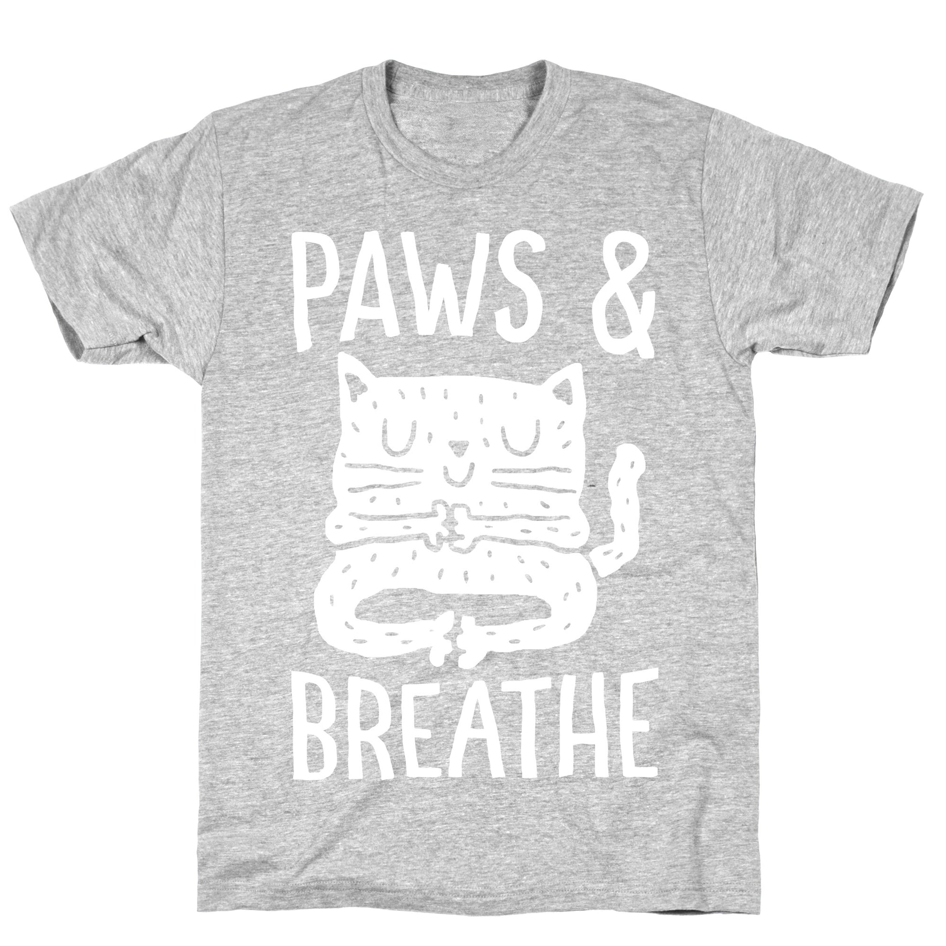 Paws And Breathe Yoga Cat T-Shirt
