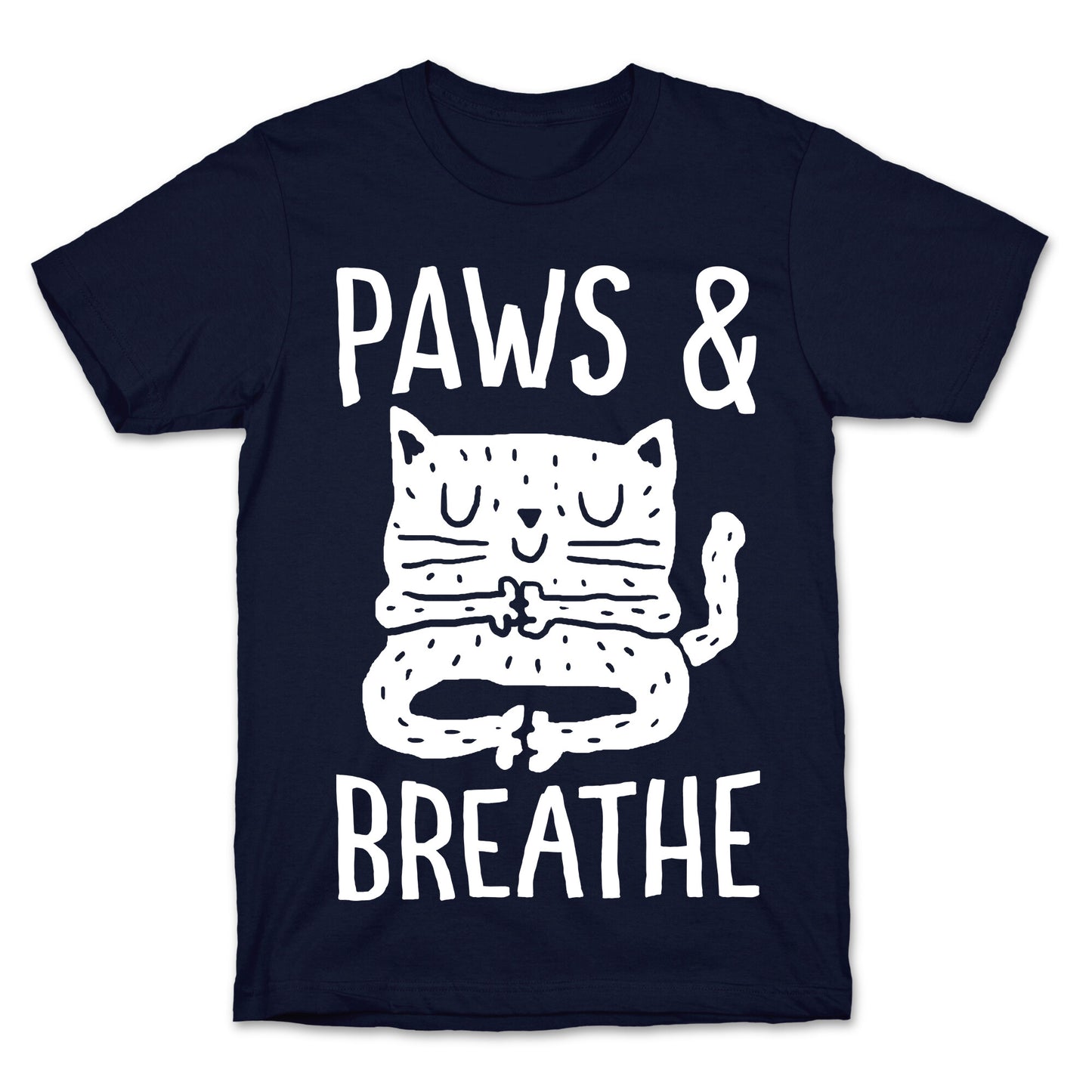 Paws And Breathe Yoga Cat T-Shirt