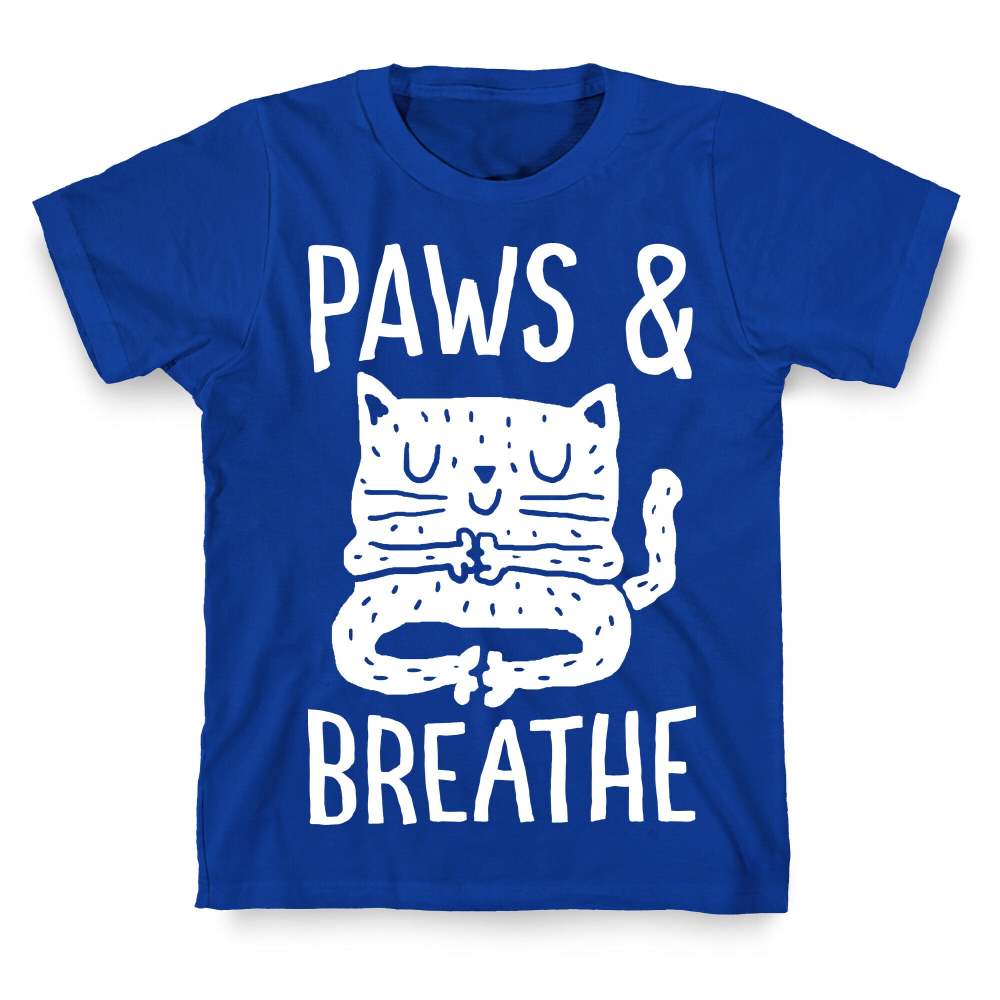 Paws And Breathe Yoga Cat T-Shirt