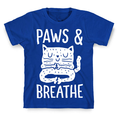 Paws And Breathe Yoga Cat T-Shirt