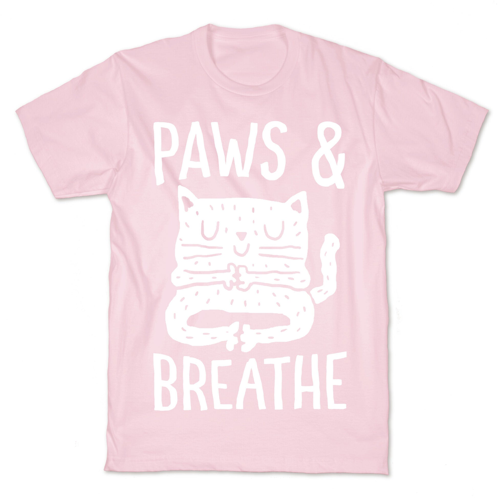 Paws And Breathe Yoga Cat T-Shirt