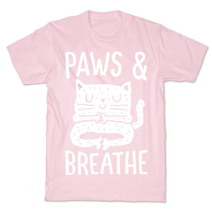 Paws And Breathe Yoga Cat T-Shirt