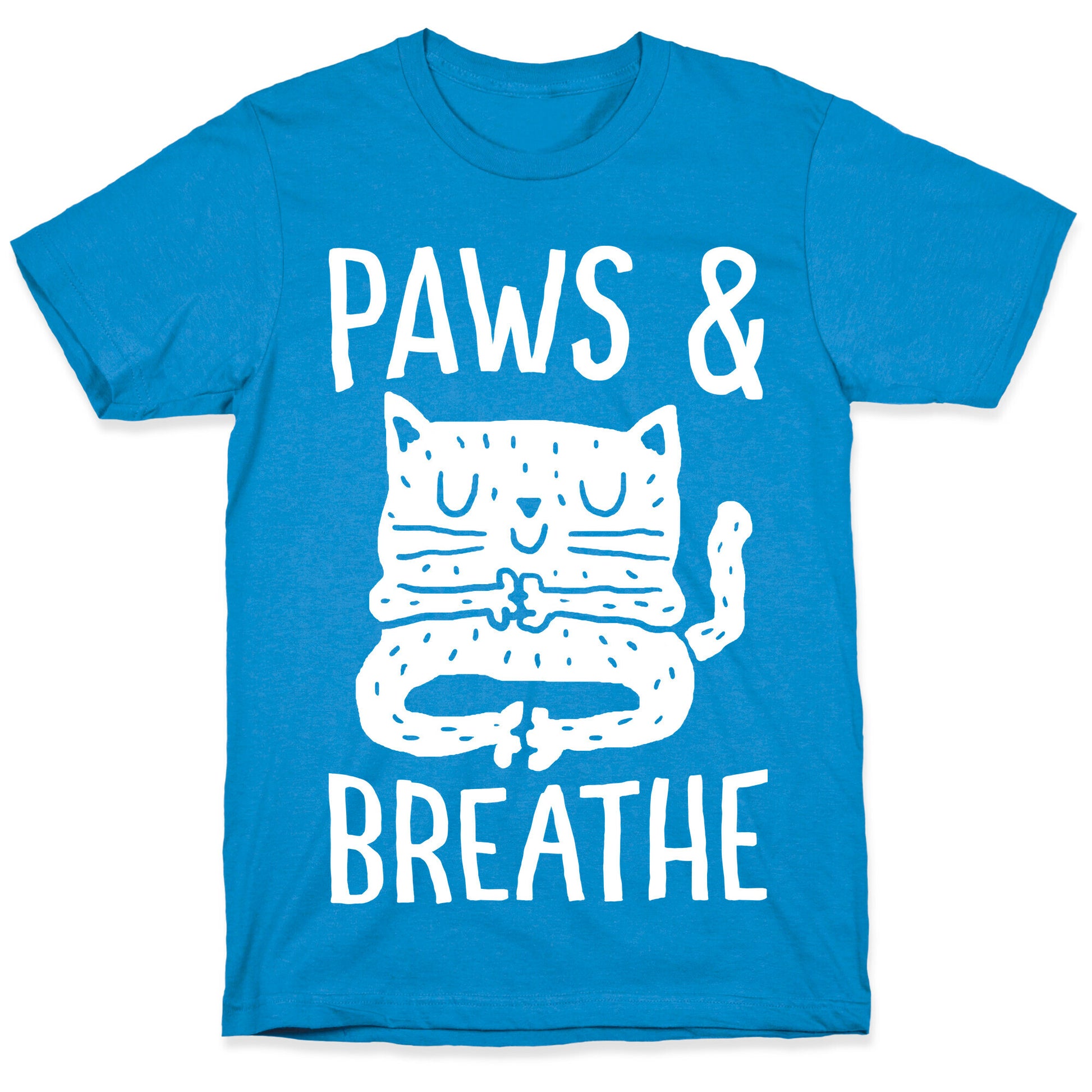 Paws And Breathe Yoga Cat T-Shirt