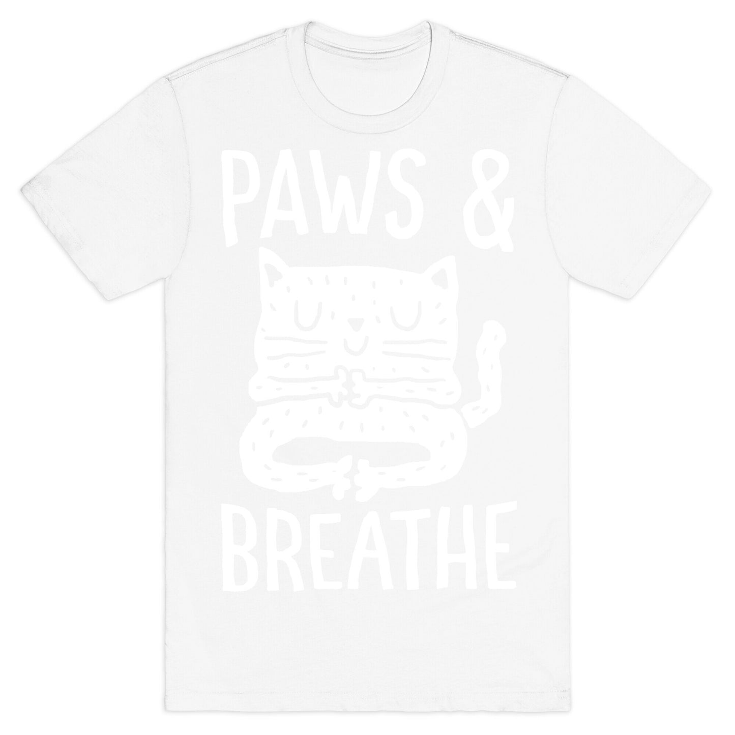 Paws And Breathe Yoga Cat T-Shirt