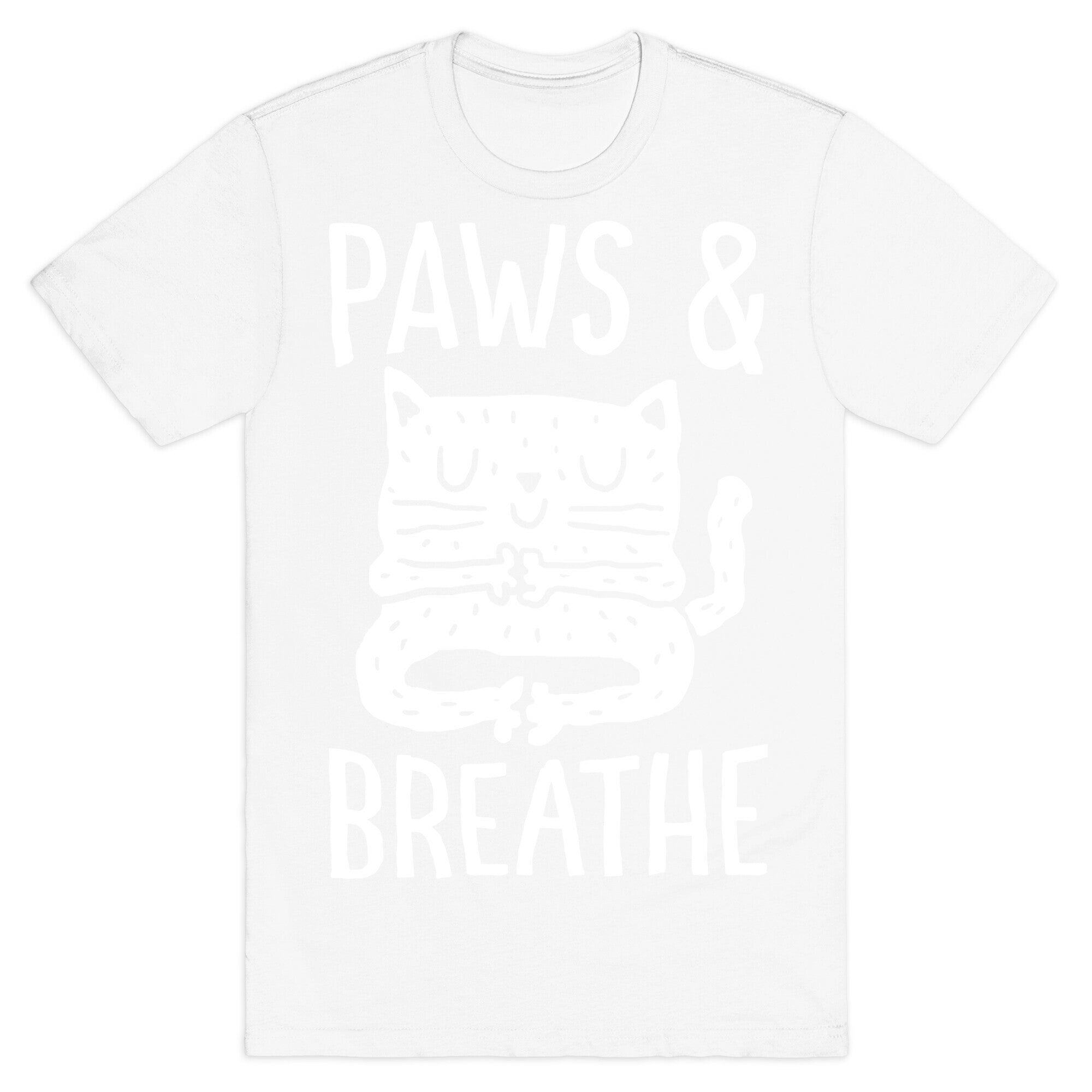 Paws And Breathe Yoga Cat T-Shirt