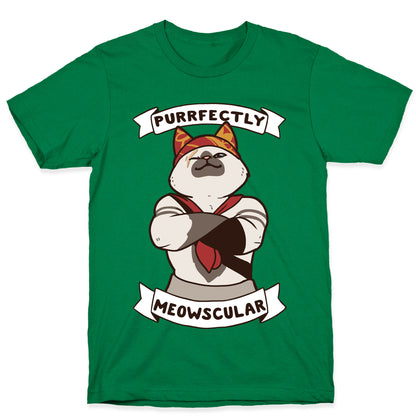 Purrfectly Meowscular  T-Shirt