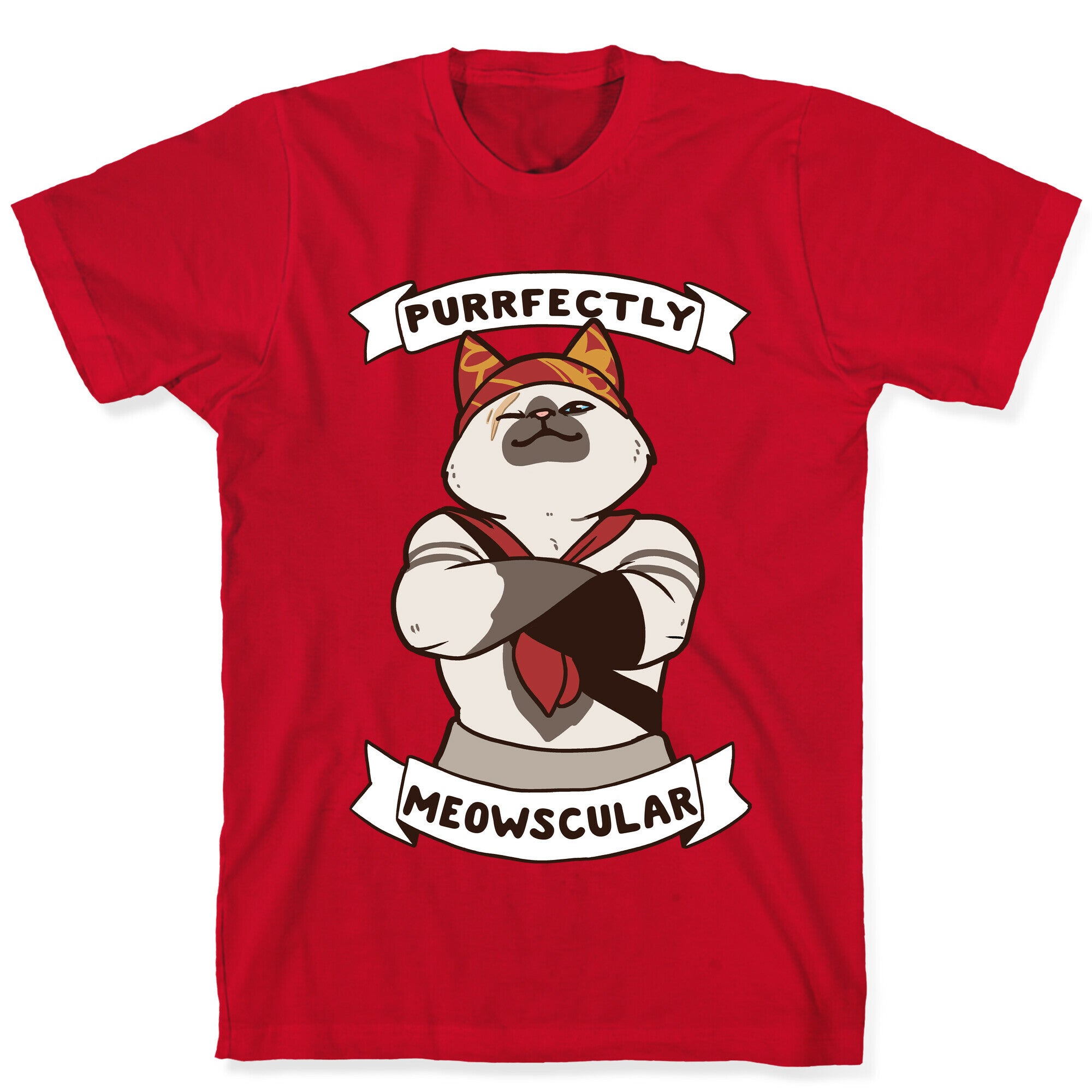 Purrfectly Meowscular  T-Shirt