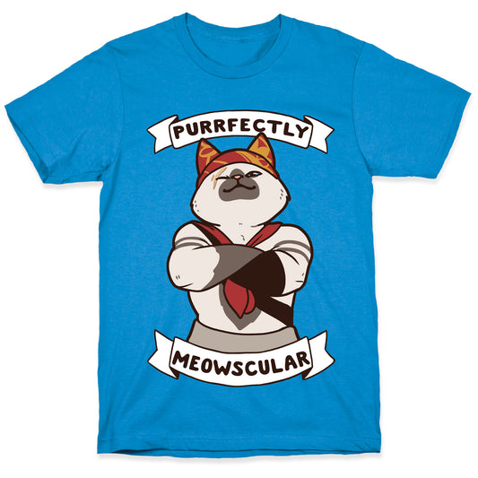 Purrfectly Meowscular  T-Shirt
