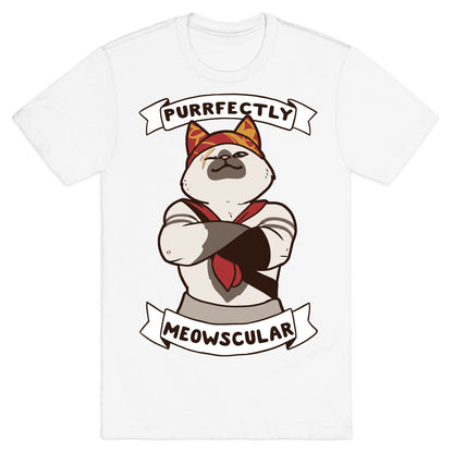 Purrfectly Meowscular  T-Shirt