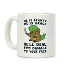 He is Beauty, He is Grace, He'll Deal 9999 Damage to your Face - Tonberry Coffee Mug