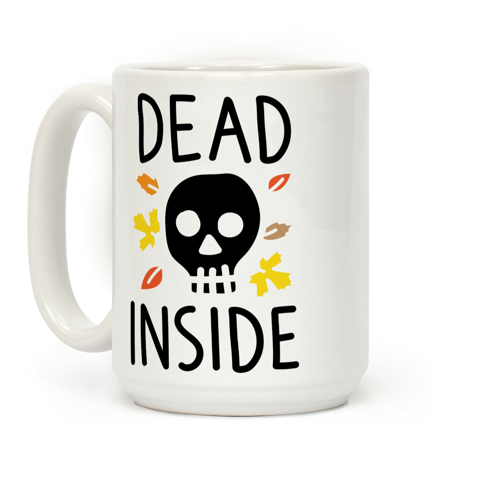 Dead Inside Autumn Skull Coffee Mug