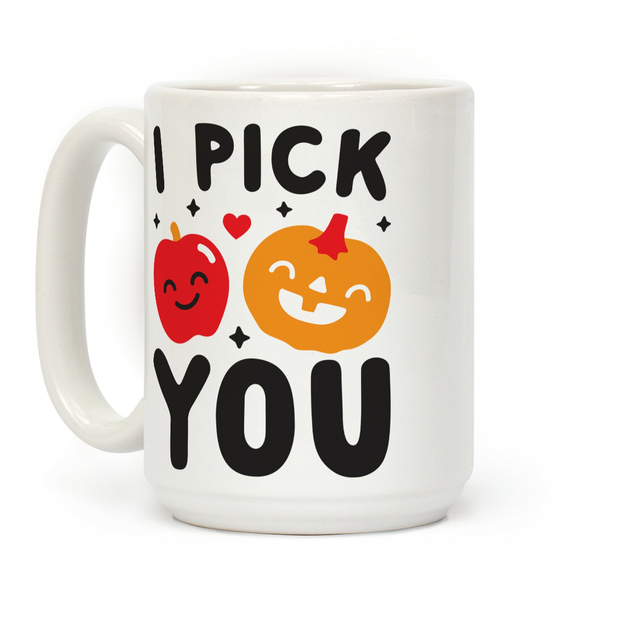 I Pick You Apple & Pumpkin Coffee Mug