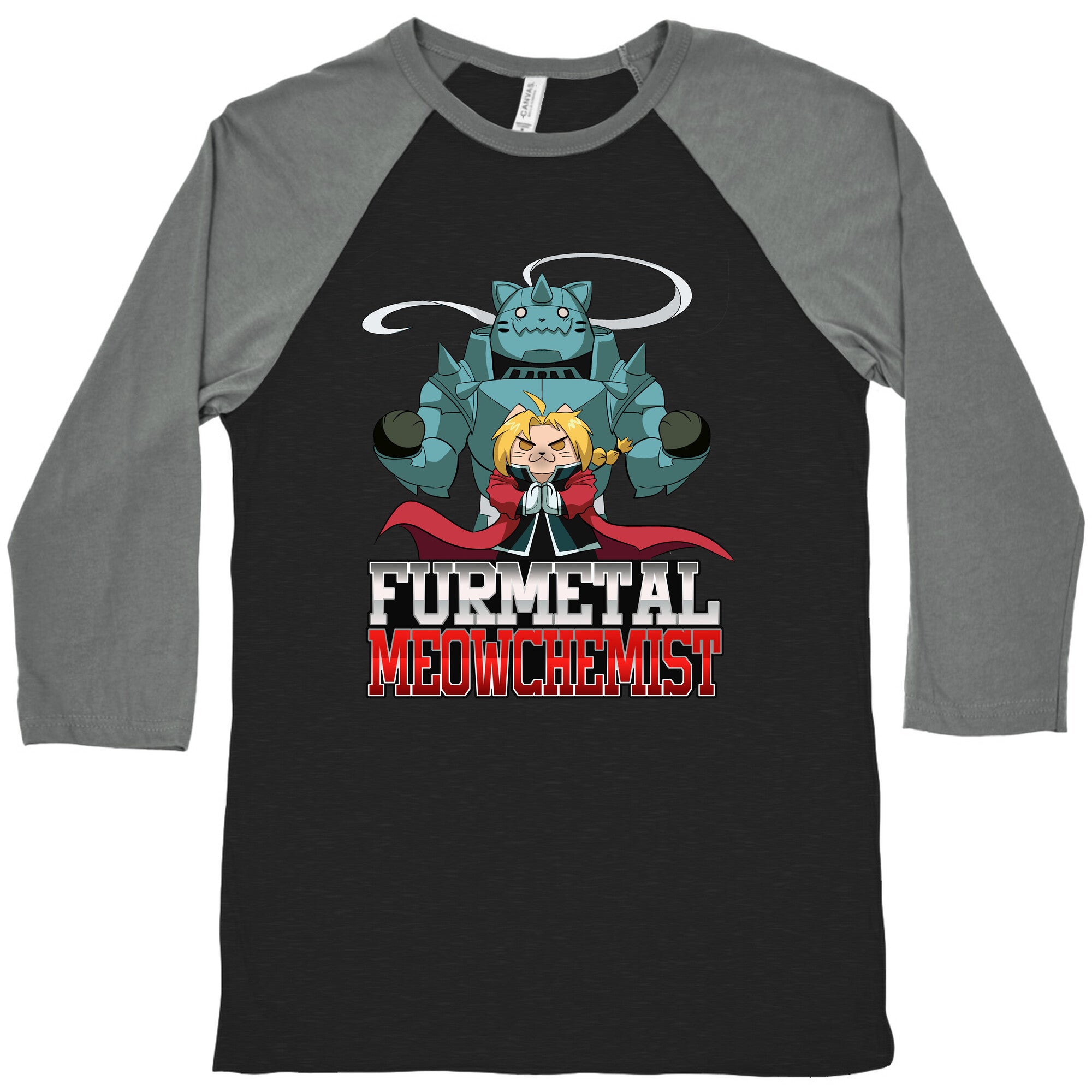 Furmetal Meowchemist Baseball Tee