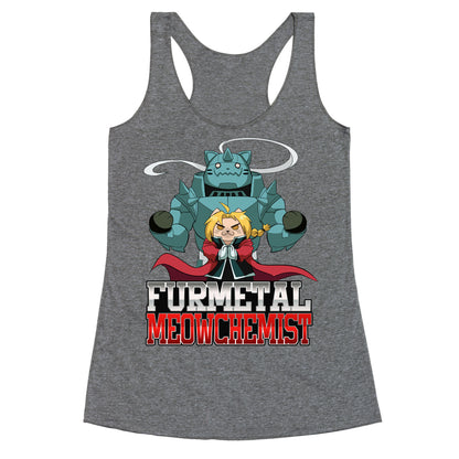 Furmetal Meowchemist Racerback Tank