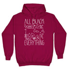 All Black Everything Cat Hoodie