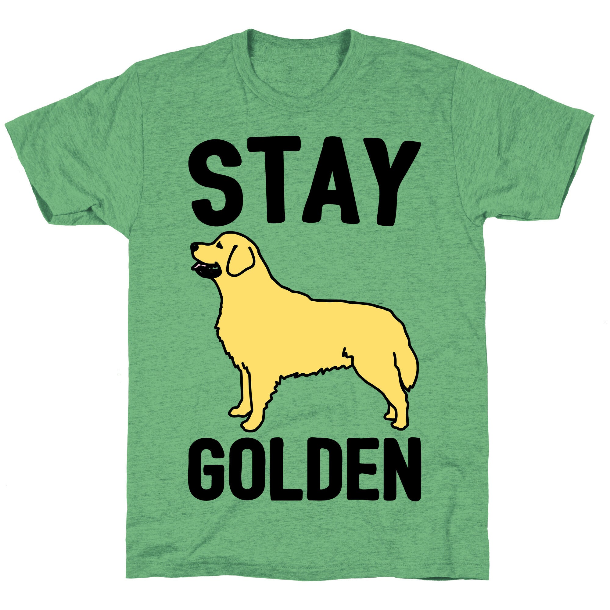 Stay Golden Golden Retriever  Unisex Triblend Tee