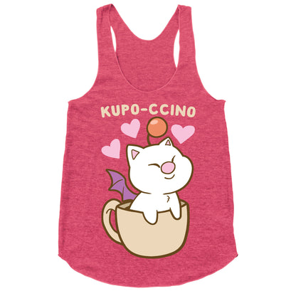 Kupo-ccino - Moogle Racerback Tank
